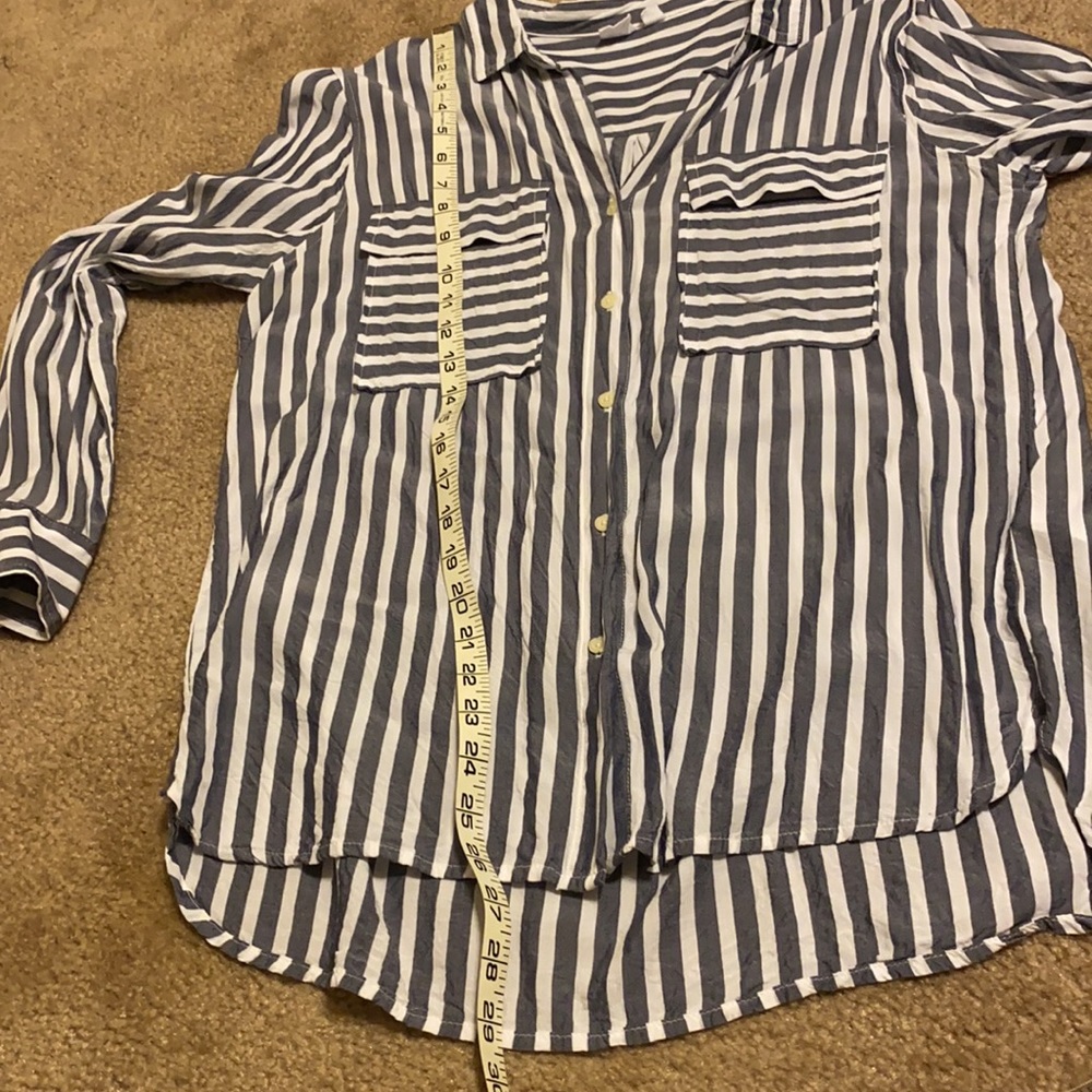 GAP Long Sleeve Striped Button Down Shirt - Picture 6 of 7